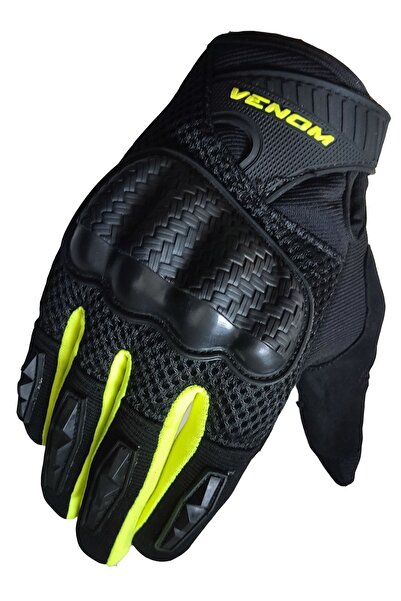 VENOM Motosiklet Eldiveni Vn-920 Sarı