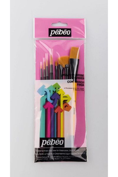 Pebeo 8-Piece Brush Set Set-4