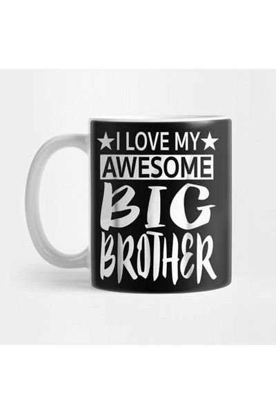 TatFast I Love My Awesome Big Brother - كوب هدية للأخت الصغيرة، هدية، مهر، عرض تقديمي