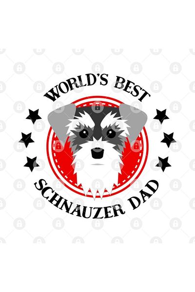 TatFast كوب Schnauzer Dad الأفضل في العالم، هدية، مهر، عرض
