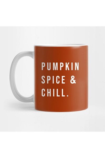 TatFast Pumpkin Spice & Chill Mug, Gift, Dowry, Presentation