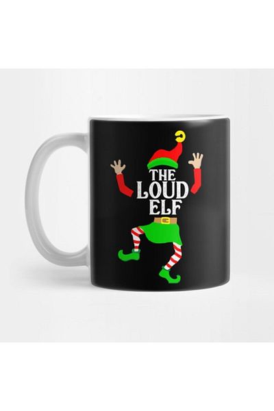 TatFast كوب بيجامة لحفلات عيد الميلاد المضحكة من The Loud Elf Matching Family Group