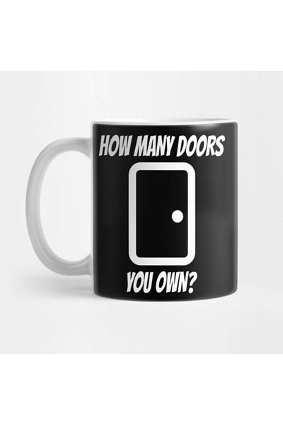 TatFast How Many Doors You Own Real Estate Mug، هدية، مهر، عرض