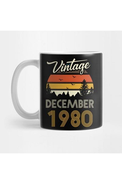 TatFast 1980 Model Vintage Mug - Gift, Dowry and Presentation Birthday Christmas Cadeau