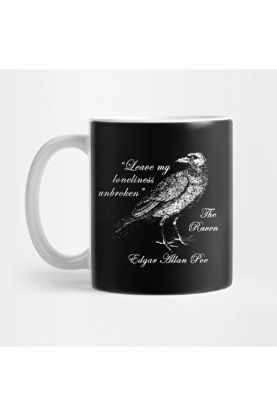TatFast Edgar Allan Poe - The Raven Kupa, Hediyelik, Çeyizlik, Sunumluk