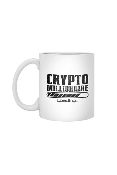Fizello Crypto Funny Bitcoin - هدية كأس أبيض للمهر