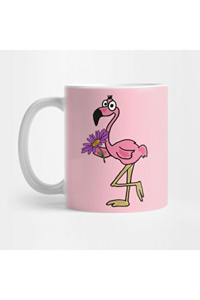 TatFast كوب فلامينجو هدية روز - تصميم ديزي، حامل عرض