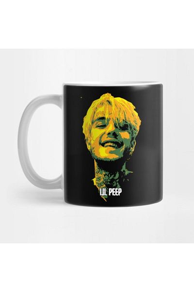 TatFast Lil Peep V6 Pop Art.gustav Elijah Åhr.american Rapper.model.american Rapper.american Hip Hop.si Mug