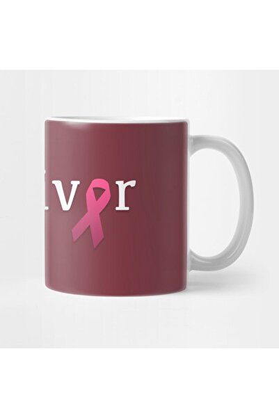 TatFast Survivor - كوب بتصميم شريطي وردي، هدية، مهر، حامل عرض