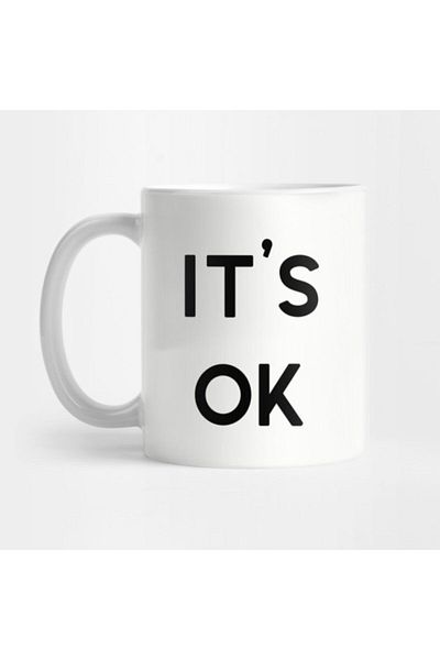 TatFast كوب It's Ok، هدية، مهر، حامل عرض
