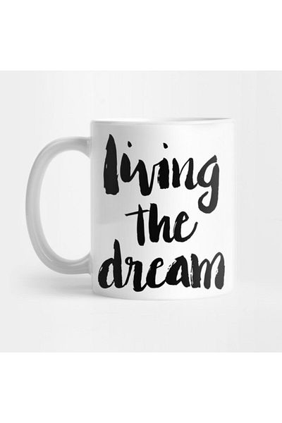 TatFast كوب Living The Dream، هدية، مهر، عرض
