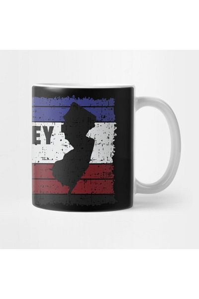 TatFast New Jersey Usa The Garden State Trenton Newark Jersey Shore Atlantic City Design Gift Idea Mug