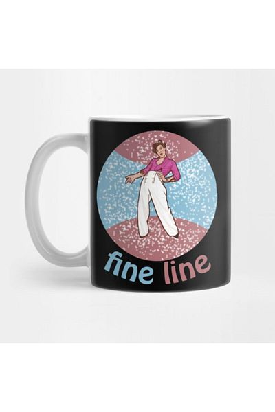 TatFast كوب Fine Line Harry Styles (X)، هدية، مهر، حامل عرض