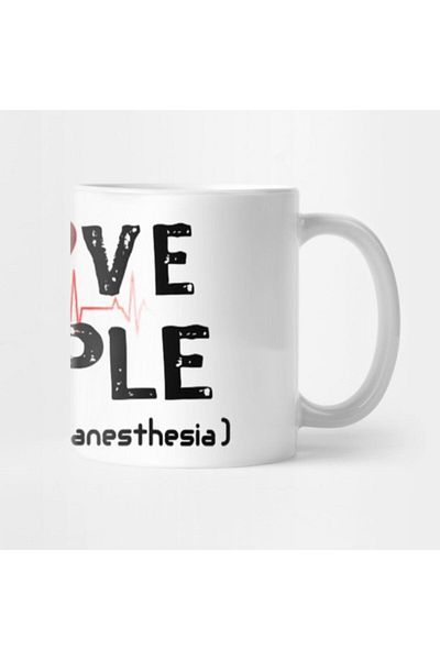 TatFast كوب تي شيرت مضحك I Love People Under General Anesthesia Nurse Gift
