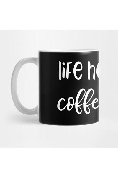 TatFast Life Happens Coffee Helps Mug