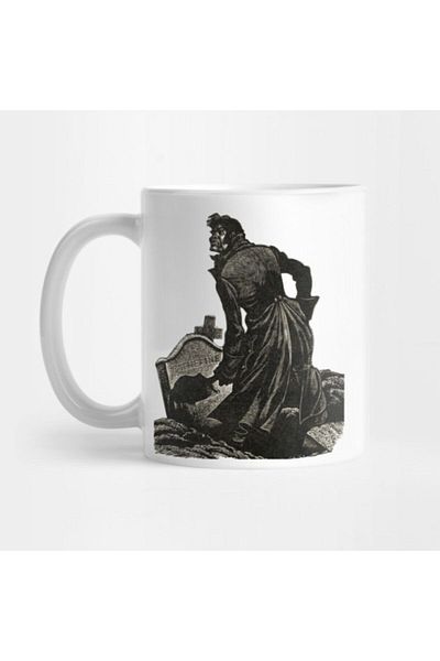 TatFast Wuthering Heights Emily Bronte Heathcliff Illustration Mug