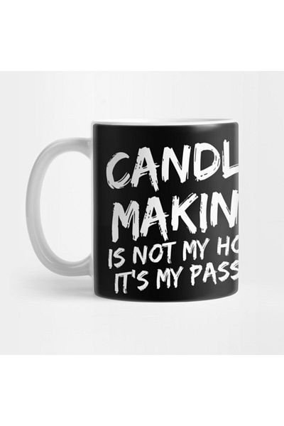 TatFast Candle Making It's Not My Hobby It's My Passion Pastime Tallow Paraffin Wax Candle Stick Wick F Mug