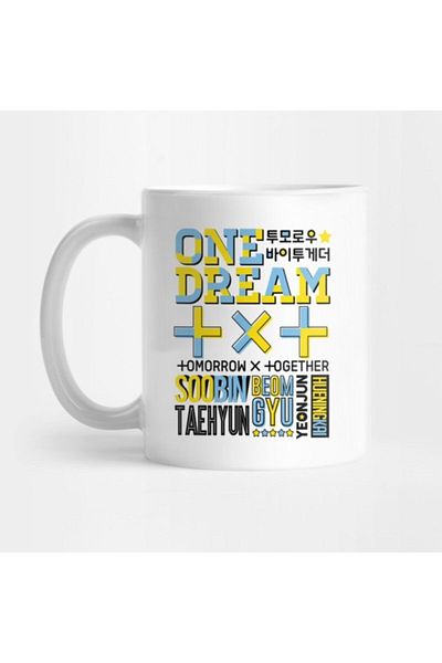 TatFast كوب TXT Font Collage، هدية، مهر، حامل عرض