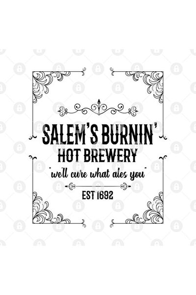 TatFast Salem 1692 Burning Brewery Witch - كوب هدية ومهر وعرض