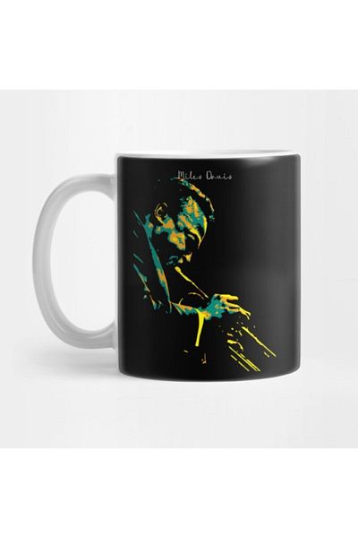 TatFast Miles Davis V3 Pop Art.miles Dewey Davis III.was An American Jazz Trumpeter,bandleader,and Comp Mug