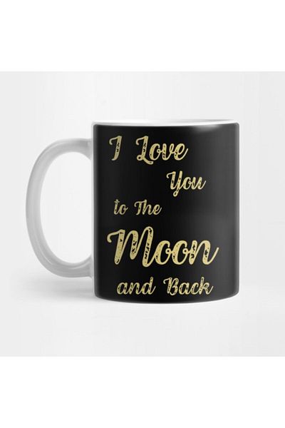 TatFast I Love You To The Moon And Back, Valentines Day Gifts, Gift For Her, Couples Gifts Mug