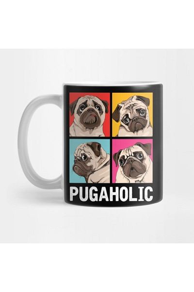 TatFast Pugaholic Pug Lovers Gift Mug, Gift, Dowry, Presentation