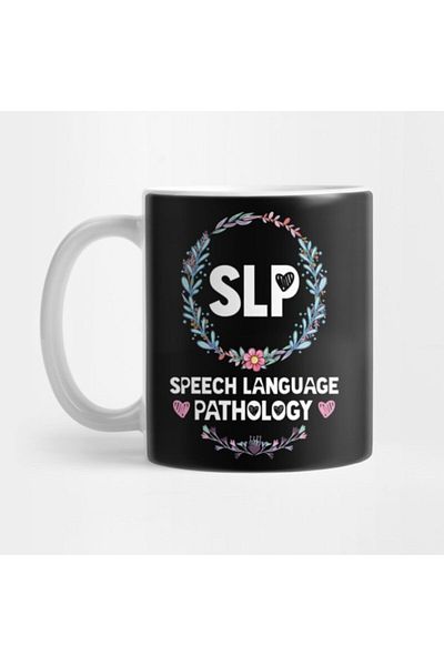 TatFast Floral Slp S Speech Language Pathologist Gifts Therapy Mug