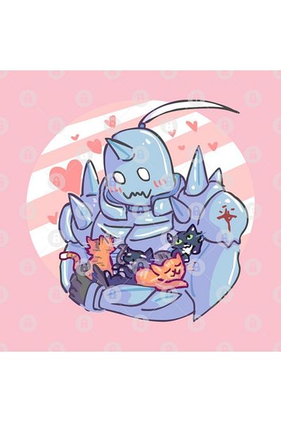 TatFast Fullmetal Alphonse and Kittens Mug, Gift, Dowry, Presentation Holder