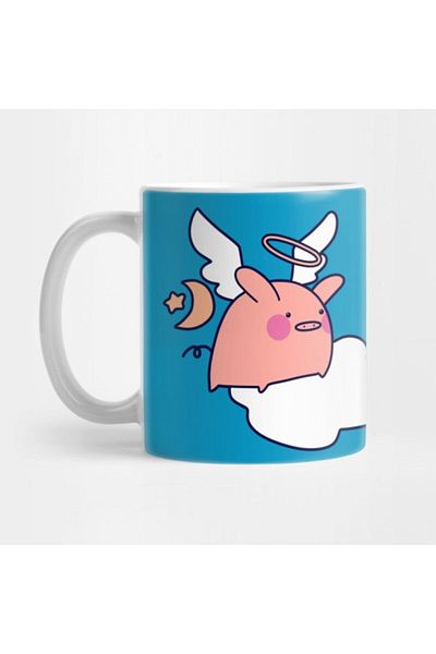 TatFast Angel Pig Mug, Gift, Dowry, Presentation