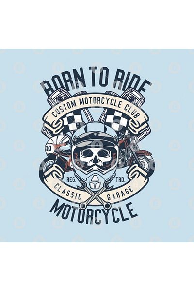 TatFast كوب دراجة نارية Born To Ride، هدية، هدية، هدية، هدية