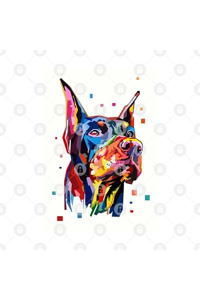 TatFast كوب فن دوبيرمان، هدية، مهر، حامل عرض