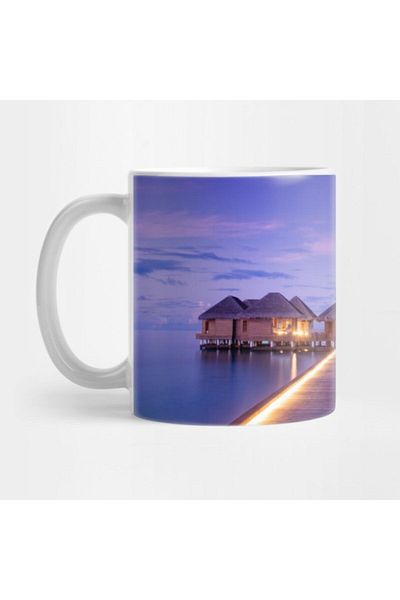 TatFast Purple Sunset Maldives Mug, Gift, Dowry, Presentation