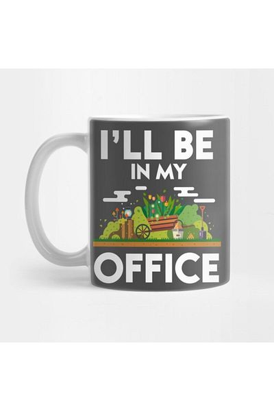 TatFast كوب I'll Be In My Home Office Funny Novelty Cool Tees، هدية، مهر، عرض تقديمي
