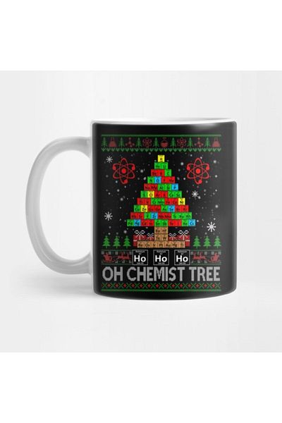 TatFast كوب العلوم من Oh Chemistry Picture Periodic Table Ugly Sweater
