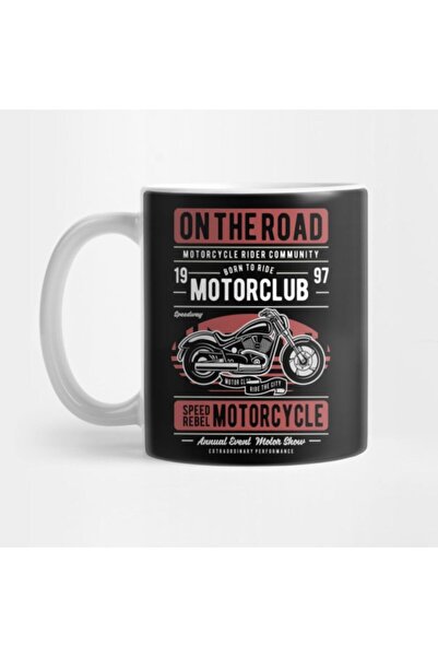 TatFast Motorcycle on the Road Mug, Gift, Dowry, Presentation Holder
