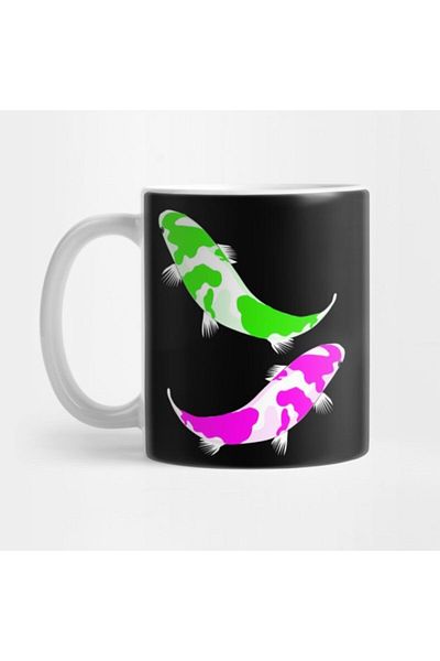 TatFast كوب Love Koı Koi Fish Graphic Carp هدية رائعة للجميع مصنوع في الولايات المتحدة