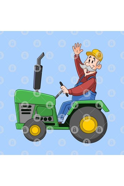 TatFast Farmer Driving Tractor Mug, Gift, Dowry, Presentation Holder