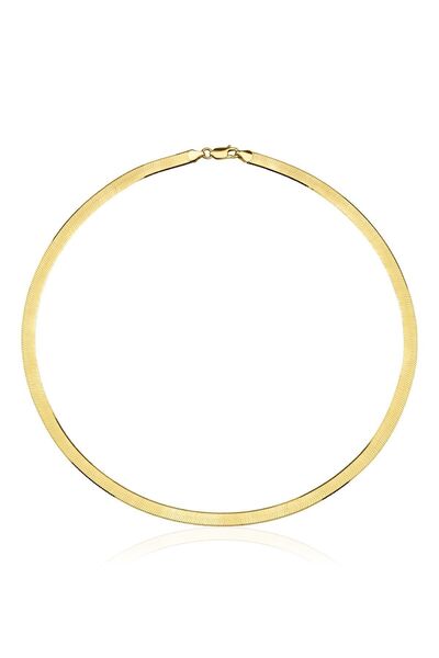 Fiyonk Kuyumculuk 14 Ayar Altın Italyan Ezme Kolye Zincir 5,20 Mm