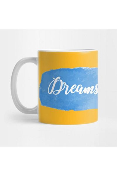 TatFast كوب بألوان مائية من Dreams Come True Slogan - هدية ومهر وعرض