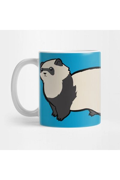 TatFast Cute Ferret Mug, Gift, Dowry, Presentation Holder