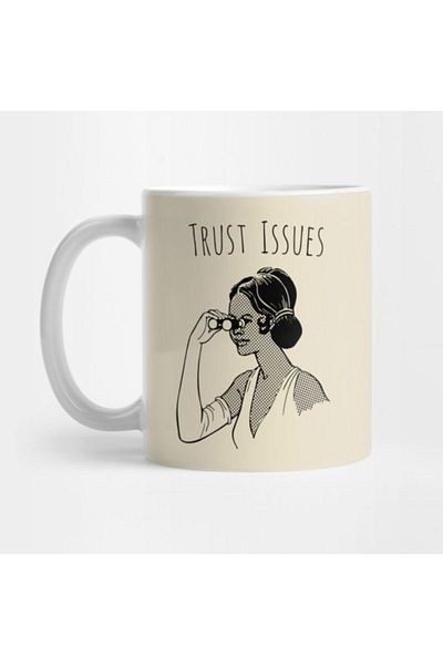 TatFast كوب من Trust Issues، هدية، مهر، حامل عرض