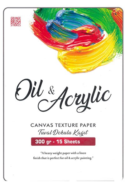 Proton yağlı boya ve akrilik boya defteri  300 gr A3