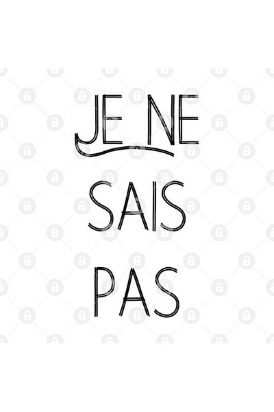 TatFast Je Ne Sais Pas - أنا لا أعرف اقتباس كوب هدية المهر