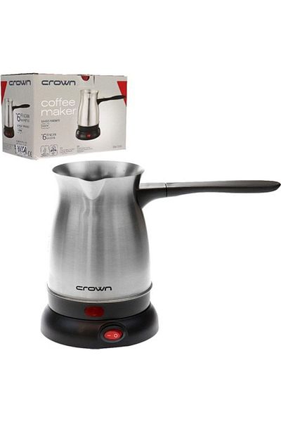 Crown Stainless Steel Turkish Coffee Brewing Machine Electric Coffee Pot 6 Cups
