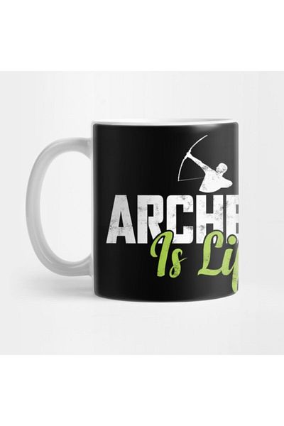 TatFast Archery Is Life القدح، هدية، المهر، حامل العرض