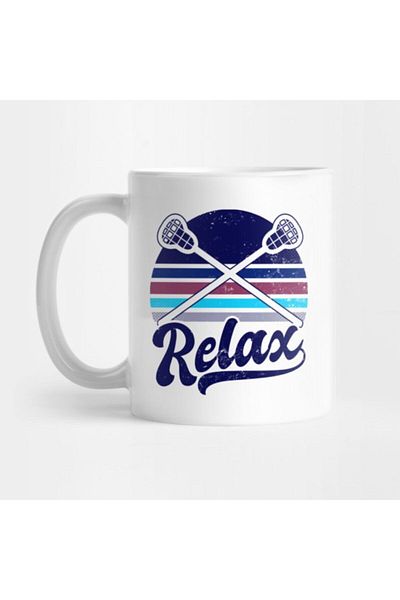 TatFast Vintage Lacrosse - كوب هدية Sunset Relax