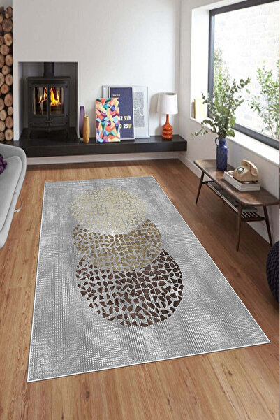 KRAL HOME Dijital Baskı Dört Mevsim Kaymaz Deri PVC Taban Yıkanabilir Yolluk Koridor Mutfak Ve Salon Halısı