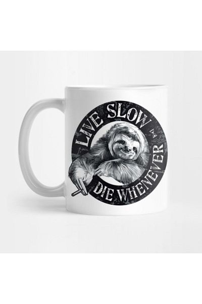 TatFast Slow Life Sloth Mug, Gift, Dowry, Presentation