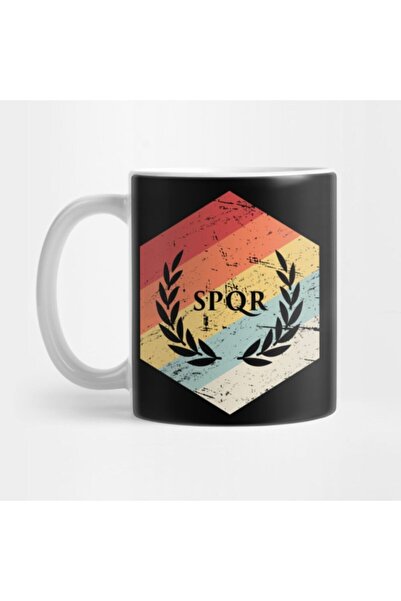 TatFast Retro Roman Empire Spqr Icon Mug, Gift, Dowry, Presentation