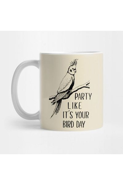 TatFast كوب كوكاتيل من Party Like It's Your Bird Day، هدية، مهر، عرض